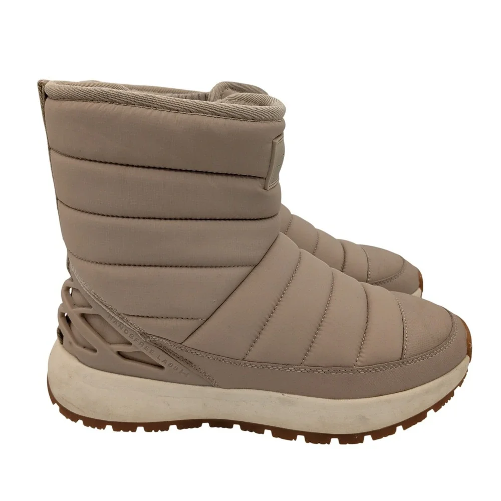 Kizik Juno Mid Doe Skin Hands Free Puffer Boot Women 10 Men 8.5 DJUNDS17-1D Slip